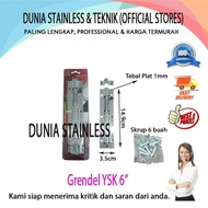 Grendel stainless steel YSK 6" pintu besi kayu jendela interior teknik