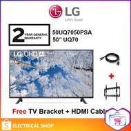 LG 50'' UQ70 50UQ7050PSA HDR10 4k Smart TV Television (Free TV Bracket and HDMI Cable)