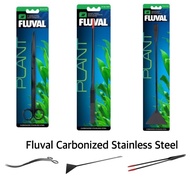 Aquarium Plants Fluval Carbonized Stainless Steel "S" Curved Scissors (25cm)/ Forceps (27 cm) / Substrate Shovel (32cm)