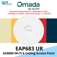 TP-Link Omada EAP683 UR Access Point 8-Stream Dual-Band Wi-Fi 6 | 4804 Mbps on 5Ghz | 1148 Mbps on 2