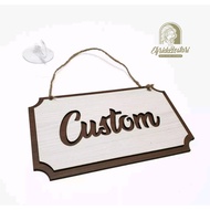 Sign Hanging Cafe/Restaurant/Office - CUSTOM