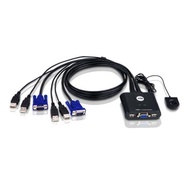 JTTOP" ATEN CS22U 2 KVM USB PORT. BUIT-IN 0.9m CABLE REMOTE PORT