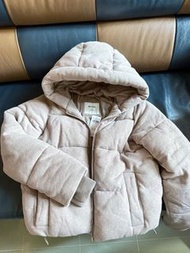 Hollister 淺米色 羽絨外套 jacket XXS (Anf AE Tommy American eagle Zara H&M)