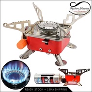 Mini Camping Gas Stove Cooker Camping Cookware BBQ Fire Starter Hiking Tent Kerusi Healing Api Dapur