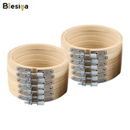 Ali88 Store 12Pcs Bamboo Hand Embroidery Hoops Circle for Art Craft Ornaments Tools