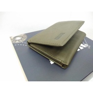 EDWIN Tri-Fold Small Wallet in Medium Army Green & 2 Notes Section