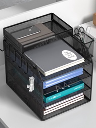 Desktop File Storage Rack File Storage Box Bookshelf File Storage Rack Office Stationery Supplies Fi