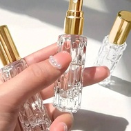 1/2 PCS 0.34oz Clear Empty Spray Bottles With Lids Art Design Cosmetic Perfume Lotion Storage Contai