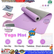 High quality TPE Yoga Mat Thick Non-Slip Mat Wrokout mat Matras yoga Fitness mat Equipment Exercise 