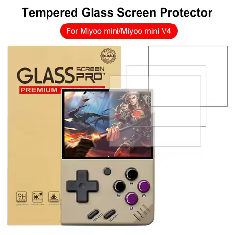 9H HD Hard Tempered Glass Protective Film Screen Protector Cover for Miyoo Mini/Miyoo Mini V4