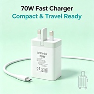 Charger 45W 68W 70W For Infinix  UK Plug Full Set Charger with Cable for Infinix Phone Only (Super C