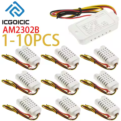 AAM2302B DHT22 Wire Digital Temperature Humidity Sensor Probe Module AM2302 Adapter Plate
