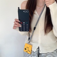 3D Antenna Game Boy Crossbody Lanyard Phone Case For Samsung Galaxy Z Flip 7 FE 6 5 Luxury Hard Plas