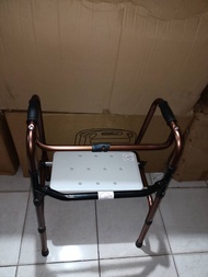 ADULT WALKER WITH SEAT REMOVEABLE SUPER HEAVY DUTY (MADE IN USA)