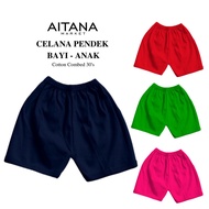 Aitana Plain Shorts, Baby and Child Size, Combed 30s