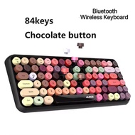 Ajazz 308I Wireless Keyboard 84 Keys Round Keycap Bluetooth Keyboard Portable 2.4GHz Numeric Keypad 