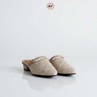 DLafeet Sepatu Wanita Flat Mules Femi Gold