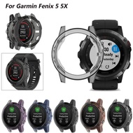 Casing Clear Protective TPU Silicone Cover for Garmin Fenix 5 5X Sapphire Ring Bezel Anti Protective Frame