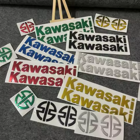 Kawasaki Stickers 3D Emblem Logo Motorcycle Tank Letter Decals Z900 Z1000 Z800 Ninja 650 Zx9r ZX6r