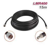 LMR400 Cable 15m SMA Male to N Male Low Loss 50 ohm RF Coaxial Cable Extension Jumper Pigtail for 2G