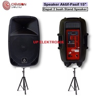 Speaker aktif pasif 15 Inch Crimson