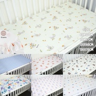 Mattress Cover Baby Cot Bedsheet Playpen Fitted Sheet 100% Cotton Portable Crib Cot