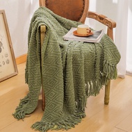 New Chenile Solid Blanket Woven Throw Blanket 4 Seasons Home Decoration Sofa Cover Heavy Blanket Hot