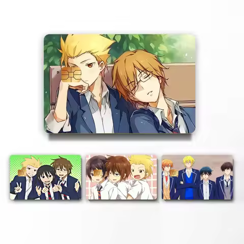 D-Danshi K-Koukousei no Nichijou Stickers Credit Card Stickers DIY Card Protector Stickers Waterproo
