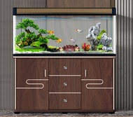 4ft Feet 120cm Fish Tank Cabinet Kabinet Ikan Akuarium Furniture Ruang Tamu Rumah Ekologi 鱼缸水族箱客厅免换水