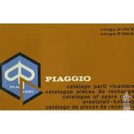 Book Part Catalog Catalog Catalog Catalogue Copian Vespa P125 X P200 EP 125 200 Rare