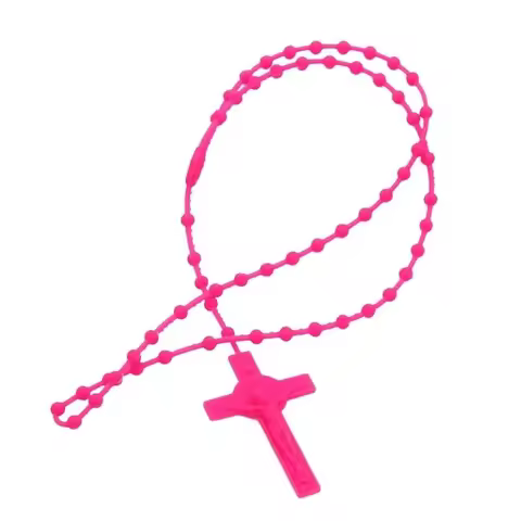 Lightweight Glowing Necklace Women Pendant Necklaces Rosary Necklace for Pray