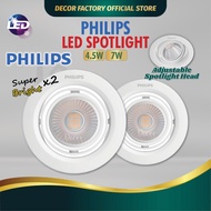 PHILIPS LED Spotlight Eyeball 59776 Pomeron 7W Recessed Spotlight SL201 4W 4.5W RS280 BECKEN DL260 S