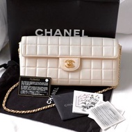 Full set Chanel Flap bag beige chocolate bar classic 經典包 袋