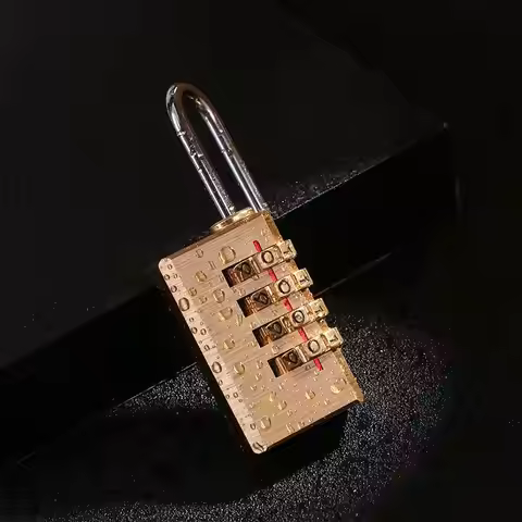 1pc Mini Security Tool 4 Digits Number Resettable Code Locks Padlock Password Lock Password Code Bra