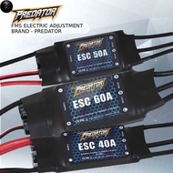 PTS FMS Predator ESC 30A 40A 50A 60A 80A 100A  Speed Controller Brushless with XT60 Plug  for RC Air