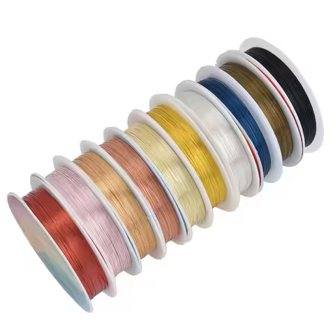 Silver Copper Wire For Bracelet Necklace Jewelry DIY Accessories 0.2/0.25/0.3/0.5/0.6/1.0mm Craft Be