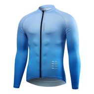 WOSAWE Bicycle Bike Cycling Long Sleeve Jersey Shirts for Men Clothing MTB Mountain Breathable Reflective 2 Colors