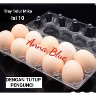 EGG MICA CONTENTS 10 WITH LOCKING LID/EGG TRAY EGG TRAY