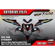 Suzuki Skydrive 115 FI Decals