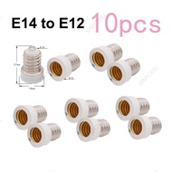 10pcs E14 to E12 Power Adapter Converter Lamp Holder Base Socket for LED Light Bulb Extend Extension