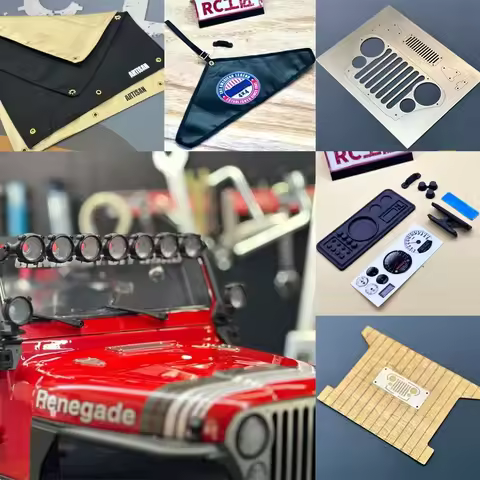 Simulate the complete Jeep CJ7 for 1/10 RC Crawler Car AXIAL SCX10 TRX4 Diy Parts