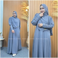 Gsmis Gamus Syari Set Hijab Wudhu Frryly Gamos Muslimah Women's Syari Clothes Ghamis Girls' Invitati