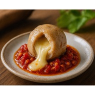 Bakso cheese XL 1s, bakso kecil 6s sambal bawang 1pkt