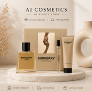 [SG stock]  Burberry Hero Men's Gift Set (100ml EDT + 75ml Shower Gel + 10ml EDT)
