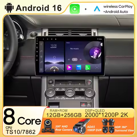 For Land Range Rover Evoque L538 2012 - 2018 Car Multimedia Player Android 16 Radio Carplay Auto 2di