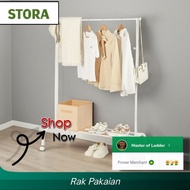 krisbow single stand hanger 20 kg rak besi gantungan baju sepatu stora