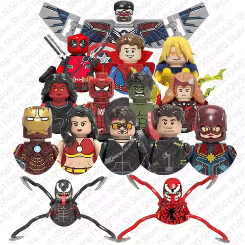 Marvel Iron Man Classic Armor MK2 MK3 MK4 Series Blocks Movie Characters Ornament Collectible Toys G