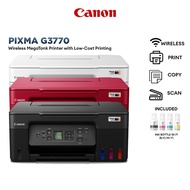 Canon PIXMA G3770 AIO A4 Printer Print/Scan/Copy Wireless Refillable Ink Tank Printer.