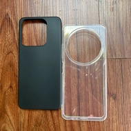 Silicone case for ZTE Blade A75 4G/ A75 5G transparent and shockproof black flexible case