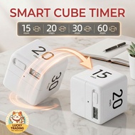 Digital Flip Cube Timer 15/20/30/60 Min Countdown | Gravity Sensor Study Kitchen Productivity Timer 